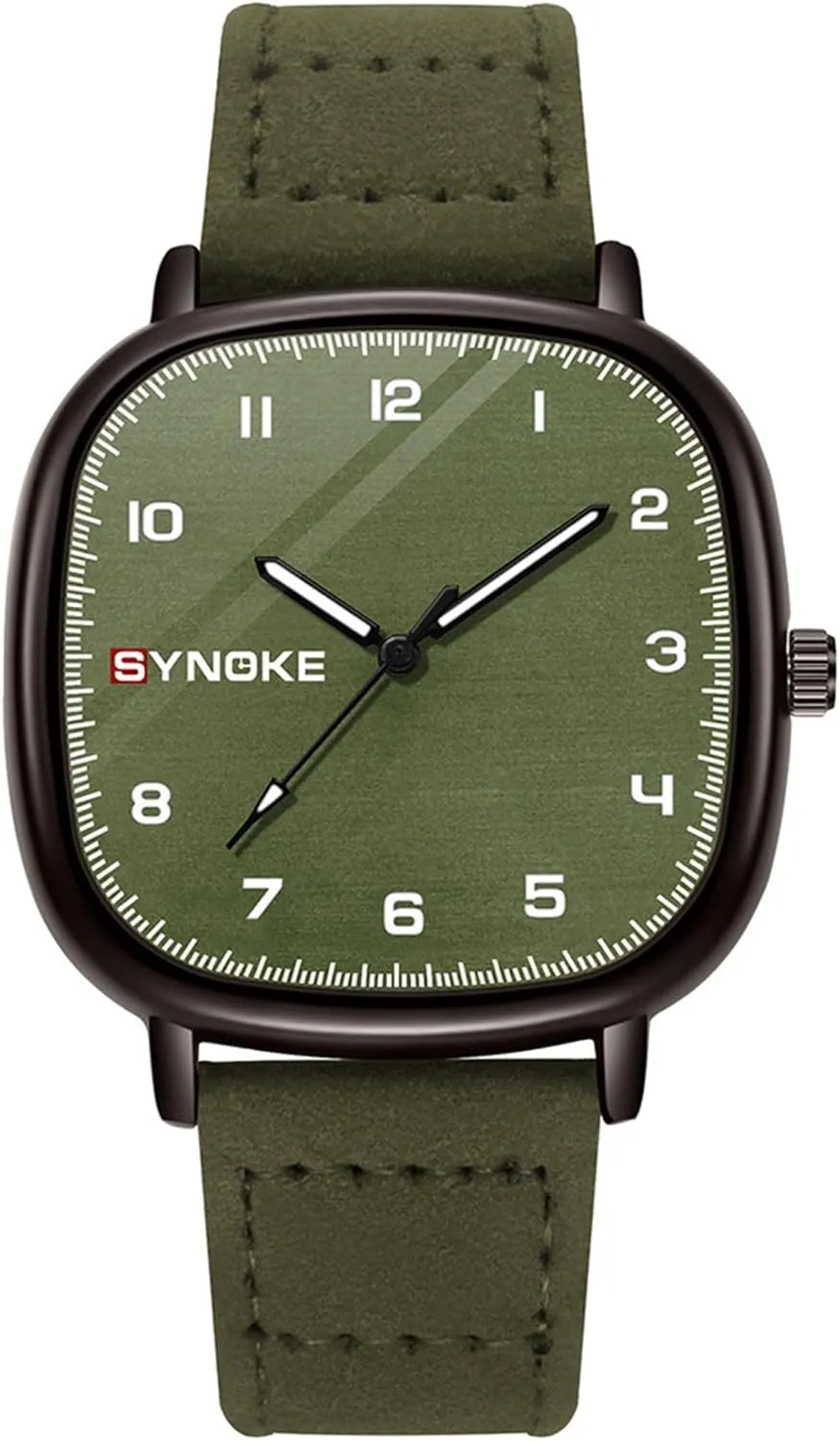 Vintage Square Men��s Quartz Watch Fashion Simple Business hospitalize ballad Casual Quartz Watch Waterproof Easy to Read Dial Sports Wristwatch with Leather Strap Gosasa Retro 