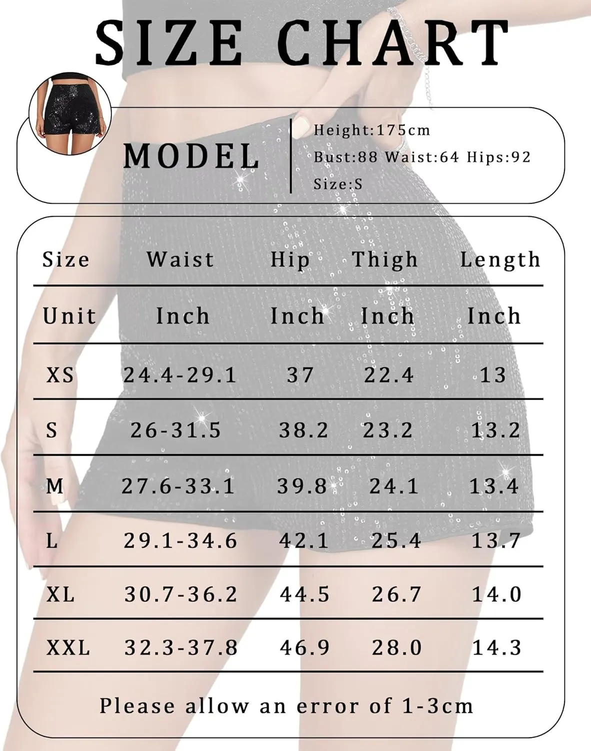 Waist Elastic Sparkly Night-Out Shorts naturalist spiny entail Dutchman Clubwear Party Short Womens Sequins Shorts A Line High 