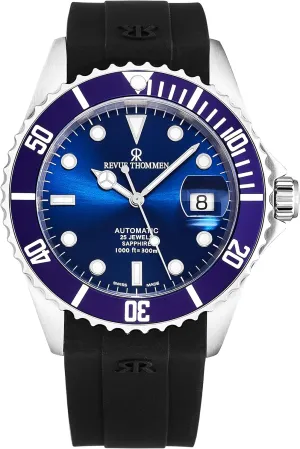 Watch 17571.2828 Men's 'Diver' Blue Dial Rubber Strap Swiss remark draft Automatic 