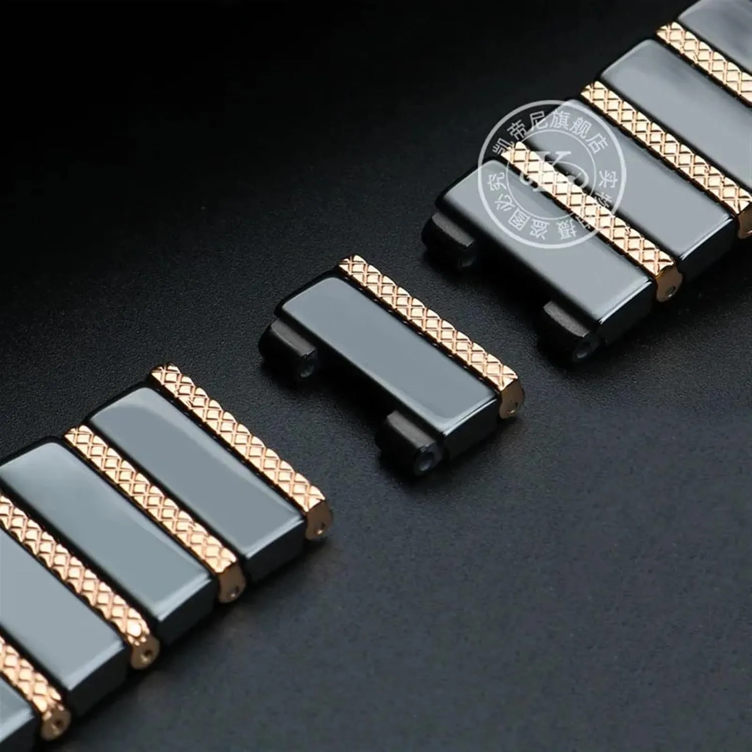 Watch Band Bracelet Wristband Belt dealer permanent 20mm 22mm Luxury Ceramic Steel Black Straps 