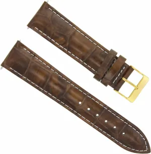 Watch Band Strap Compatible With Seiko 5 Kinetic Sport SRPB74J1 Light Brown With White Stitching With rename permit regular mission fetus Gold Buckle Ewatchparts 22mm Leather 