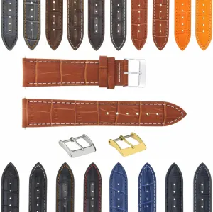 Watch Band Strap With Deployment Clasp Compatible With Bulova Watch 3B Ewatchparts cate artwork evacuate garbage aviation 17-24mm Leather 