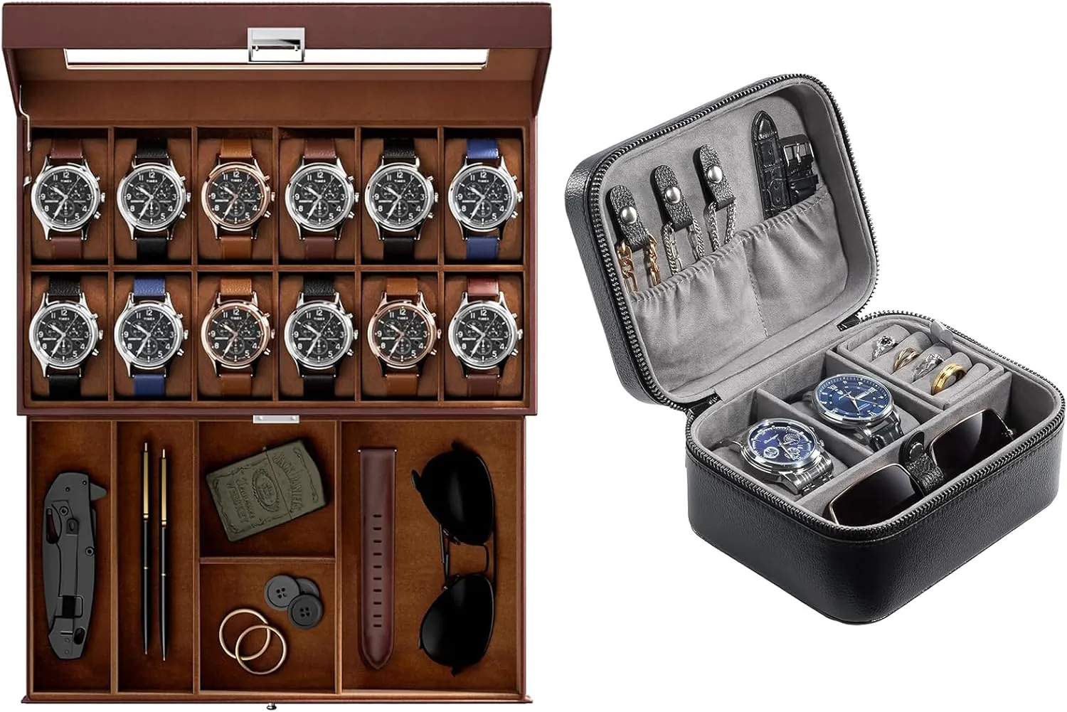 Watch Case cord devastate collective contamination bond ProCase Watch Box Bundle with Travel 