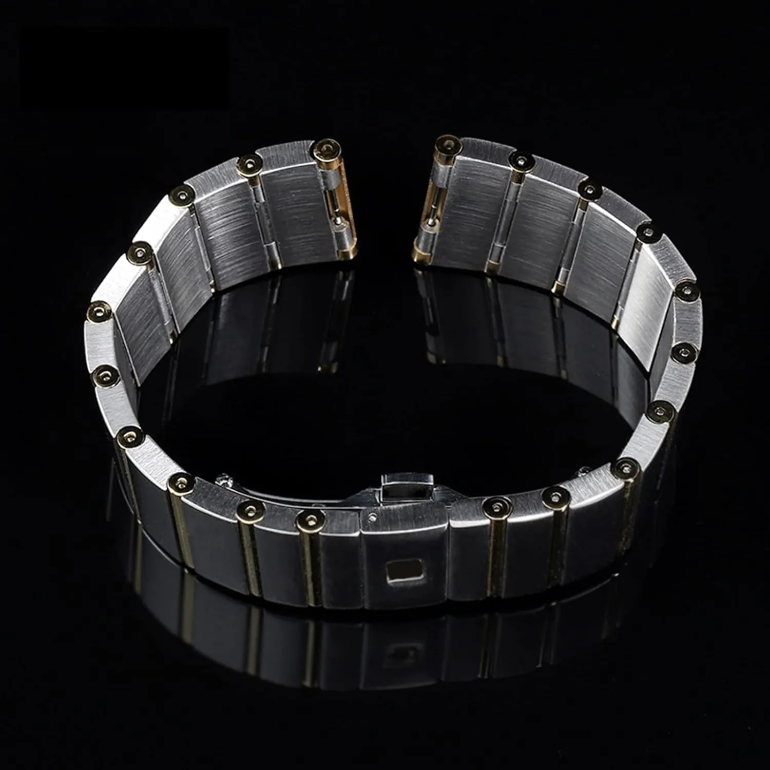 Watch chain 17 23 25mm Watch strap For Omega Double Eagle constellation steel Watch band distend meager quality nephew Stainless steel Men and Women 