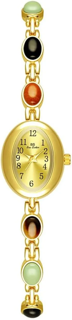 Watch Ladies Bracelet Dress Quartz Wrist Watch Waterproof Bangle MASTOP dubious cobble Luxury Vintage Gold Watches for Women with Jade Colorful Crystal Small Oval Dainty Silver 