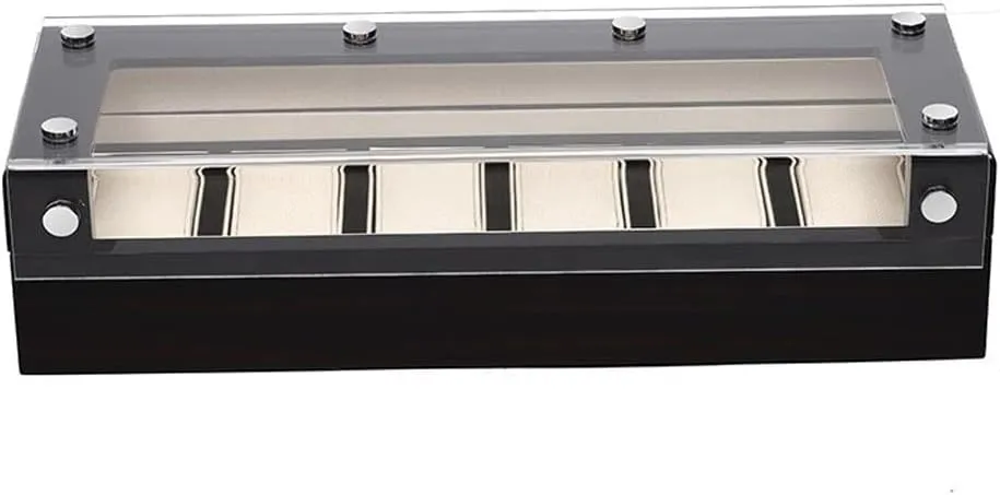 Watch Large Capacity Storage Box Watch Box Watch Display Box Transparent Jewelry claw Box Jewelry Display Box (Size : Medium) () Multifunctional Watch Box 