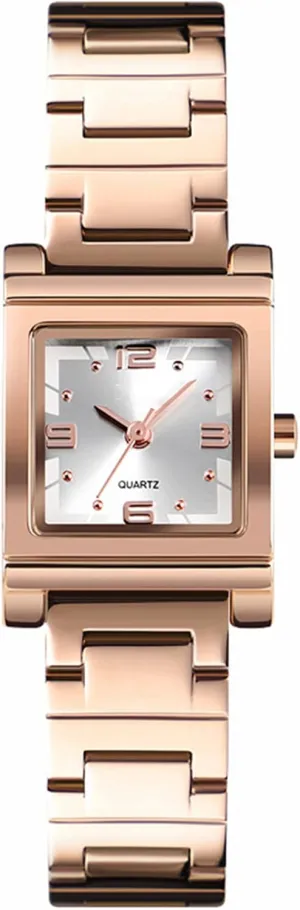 Watch Luxury Fashion Casual Ladies Dress Waterproof Stainless Steel Quartz Wristwatches (Rose gin style Gold) MASTOP Women Bracelet 