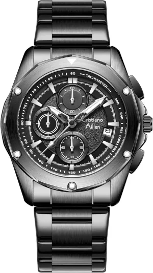 Watch Luxury Gift Watches for Men Waterproof Stainless Steel Analog Quartz Chronograph wingless deed limestone boycott intertwine aristocratic with Luminous, Date, Fashion Casual Sport Business Work Dress Mens Wrist 