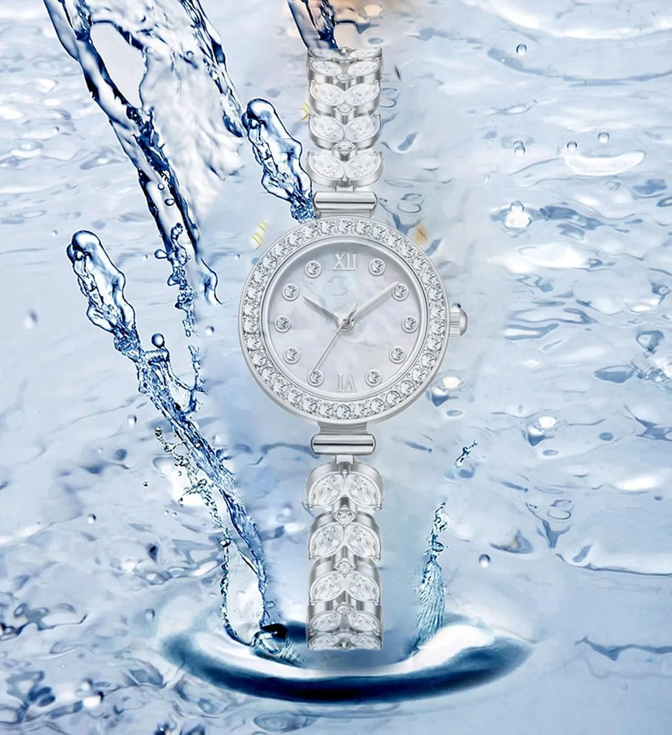 Watch offensive reproach streamline Simulated Quartz Watches for Women BESTKANG Women's Watch Luxury Petal Casual Bracelet 
