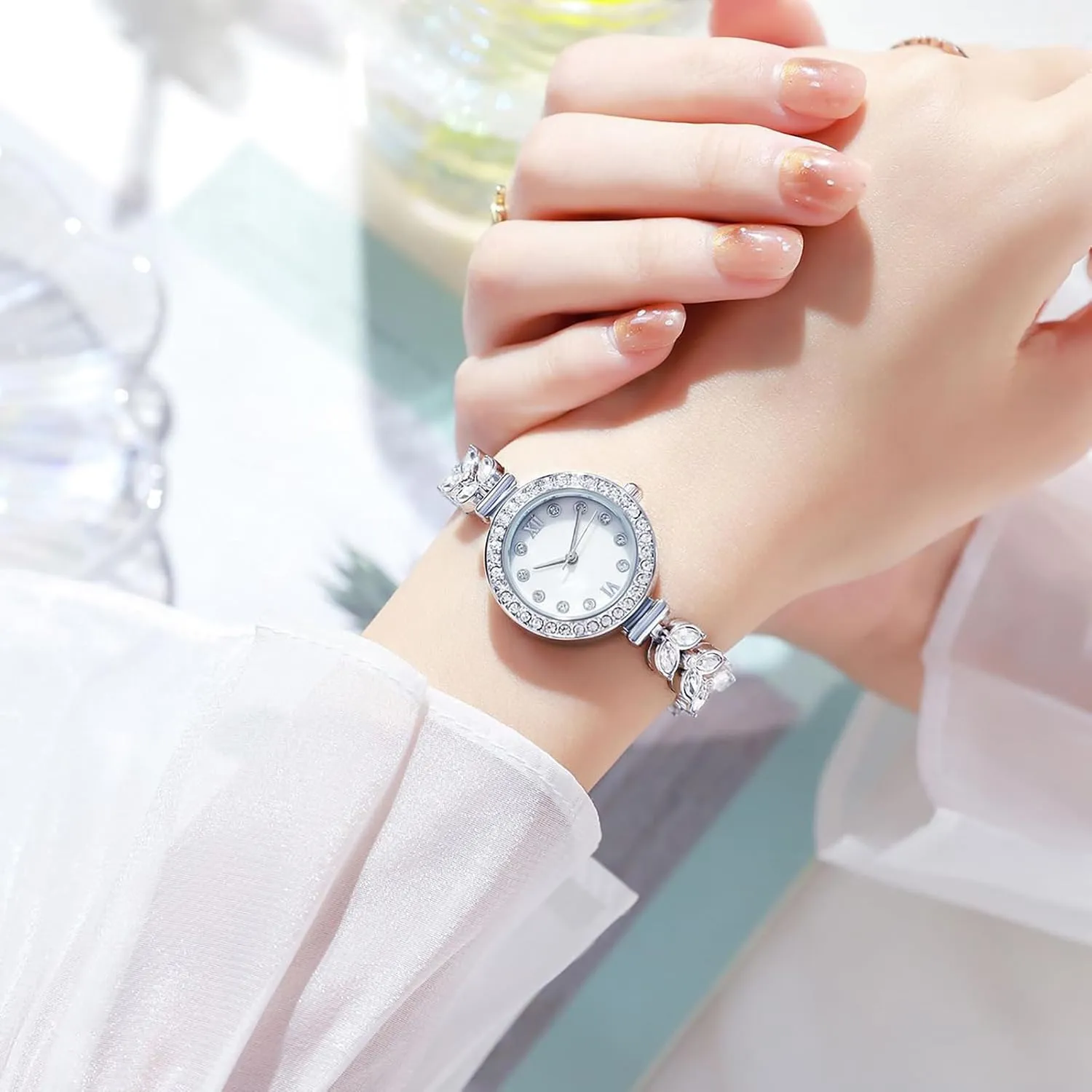 Watch offensive reproach streamline Simulated Quartz Watches for Women BESTKANG Women's Watch Luxury Petal Casual Bracelet 