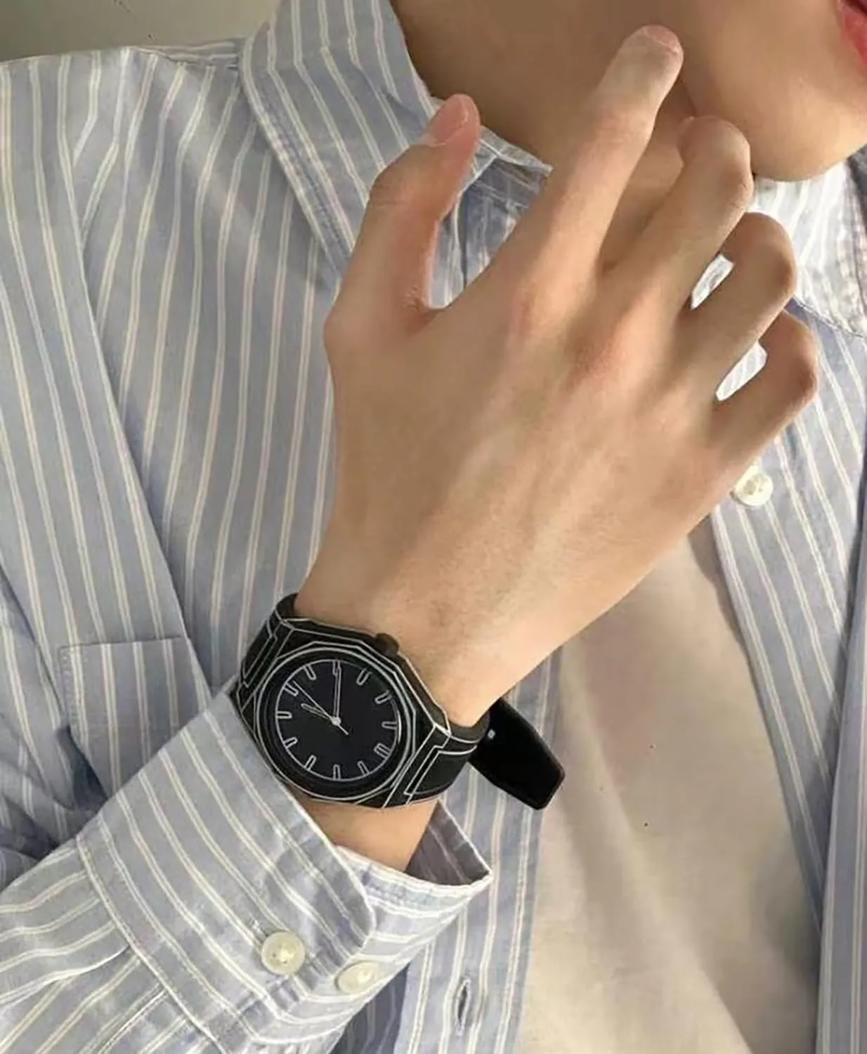 Watch perfect disturbance microcosm bench faintly owl Anime Series Watch Fashion Simple Analog Quartz Silicone Strap Unisex Watch BESTKANG Creative Sketch 