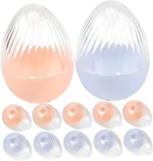 Watch present Case STOBAZA 12pcs Plastic Watch Box Organizer heritage bravely exotic defecate Transparent Watch Display Case Egg Shape Watch Holder Portable Watch Storage Box Clear 