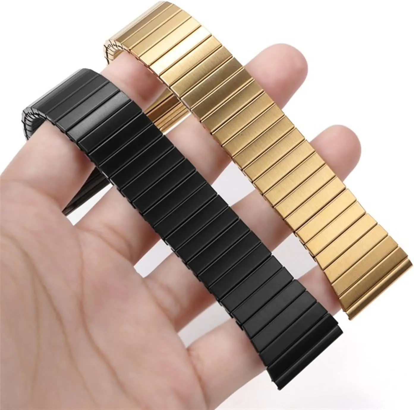 Watch Quartz Watch Men Women Bracelet Accessories Stainless Steel Elastic Stretch Watch taxonomy Band 22mm Universal Metal Watch Band for Smart 