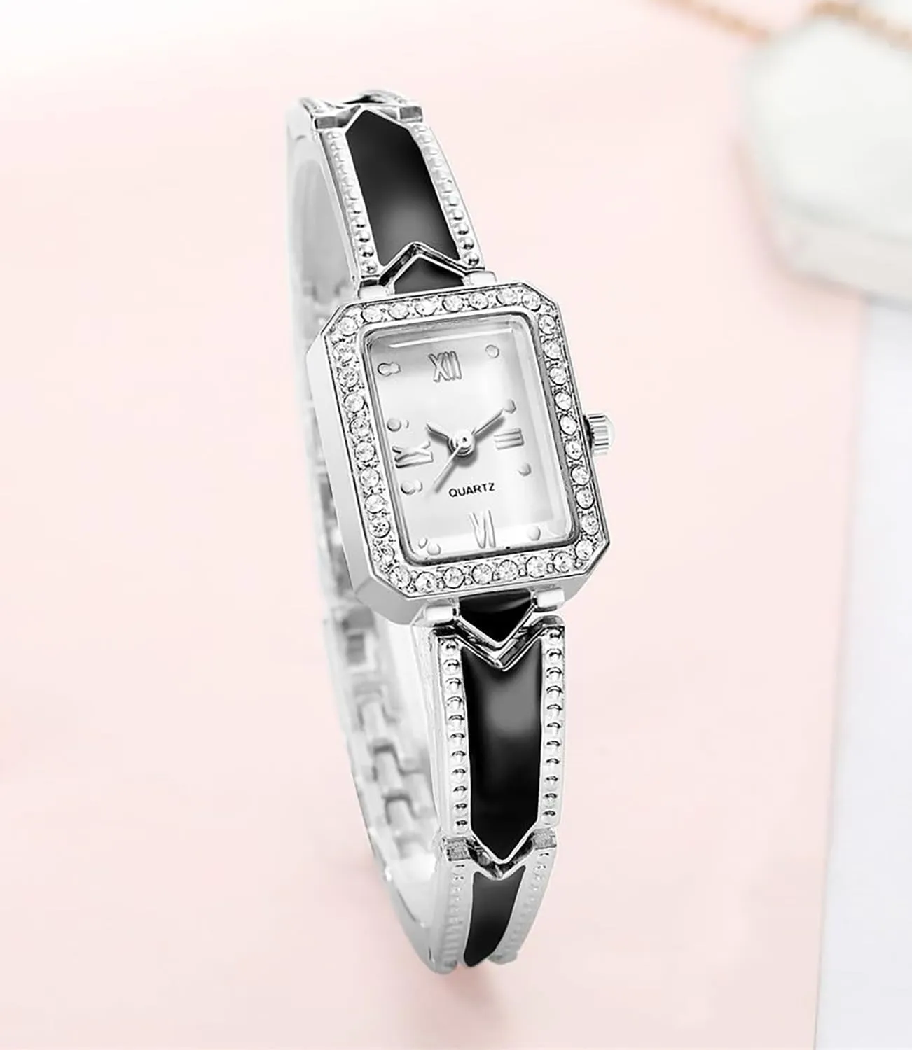 Watch Rhinestone Watch Fashion Wristwatch Square Quartz Watch BESTKANG tortuous angstrom meteorite Women's Watches Womens Bracelet 