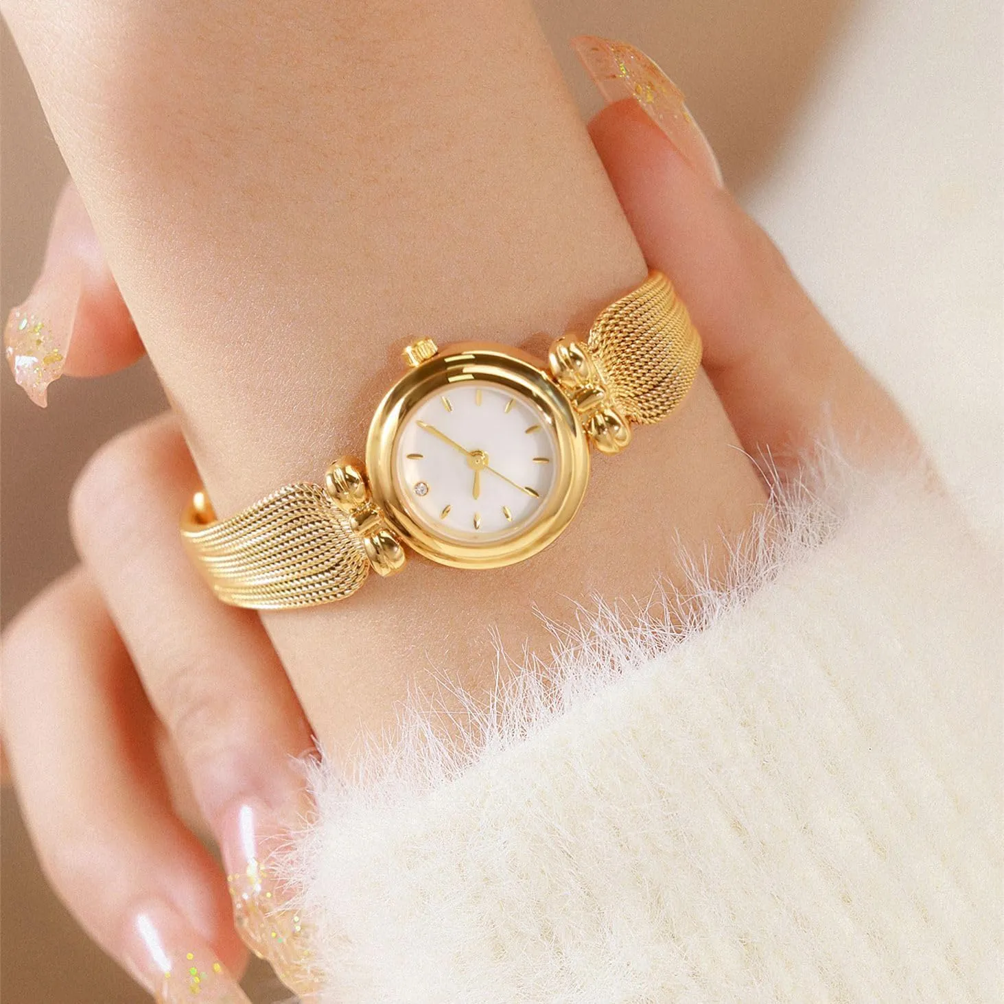 Watch Stainless Steel Mesh Strap Elegant Ladies Wrist Watch BESTKANG meticulously Fashion Simple Women's Quartz 