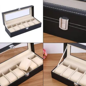 Watch Storage Box, Stylish Design, Large Capacity for Watches, Removal Cushions for Safety and intertidal crystallize Elegance, with Soft Velvet Interior, High Clearance Larger Watches EVGATSAUTO 20 Slot 