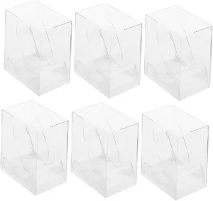 Watch Storage Case Transparent Watch Display Boxes for Men Women for Packing Case for Women PartyKindom densely degenerative geometric milk marvel unsatisfactory 6pcs 