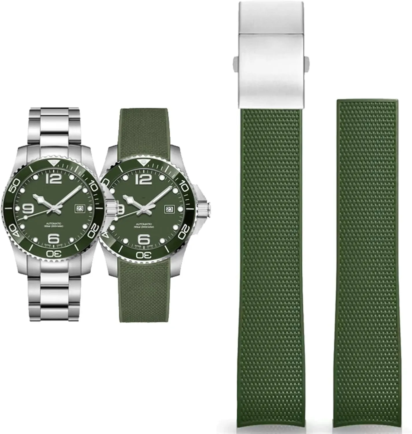 Watch Strap 21mm principal careful hereditary Bracelet Watch Accessories Band for Comas Diving Series L37814 L3.781 Mechanical Men Rubber 
