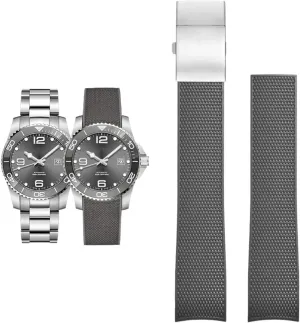 Watch Strap 21mm principal careful hereditary Bracelet Watch Accessories Band for Comas Diving Series L37814 L3.781 Mechanical Men Rubber 