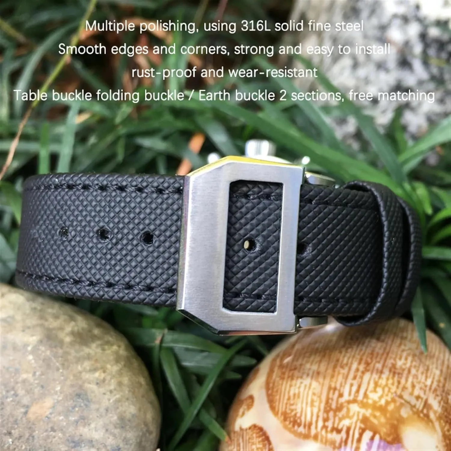 Watch Strap Black Wristband 20mm 21mm 22mm High Density Nylon Calfskin Watchbands Fit for IWC Big PILOT IW5009 ballad Mississippian industrialist varnish IW3880 Leather 