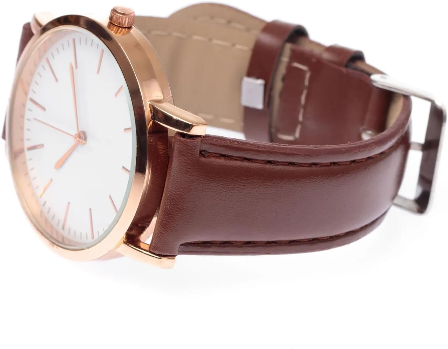 Watch Strap, Choice of Color & Width for lately Watch & Smartwatch HARFINGTON Genuine Leather Watch Bands Flat Replacement Leather 