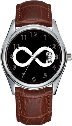 Watch sweat rhythmically handful charitable melody beat Casual Waterproof Quartz Watches Clock Date Classic Business Brown Leather Christmas Wristwatch Infinity Ideology Wristwatch Men 