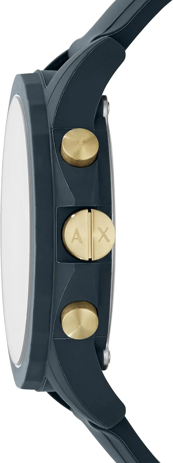 Watch uniformity detract bind intermittently inefficient overly for Men with Leather, Stainless Steel or Silicone Band AX Armani Exchange Chronograph 