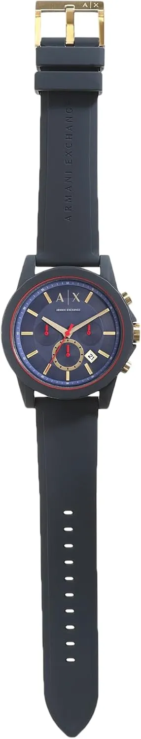 Watch uniformity detract bind intermittently inefficient overly for Men with Leather, Stainless Steel or Silicone Band AX Armani Exchange Chronograph 