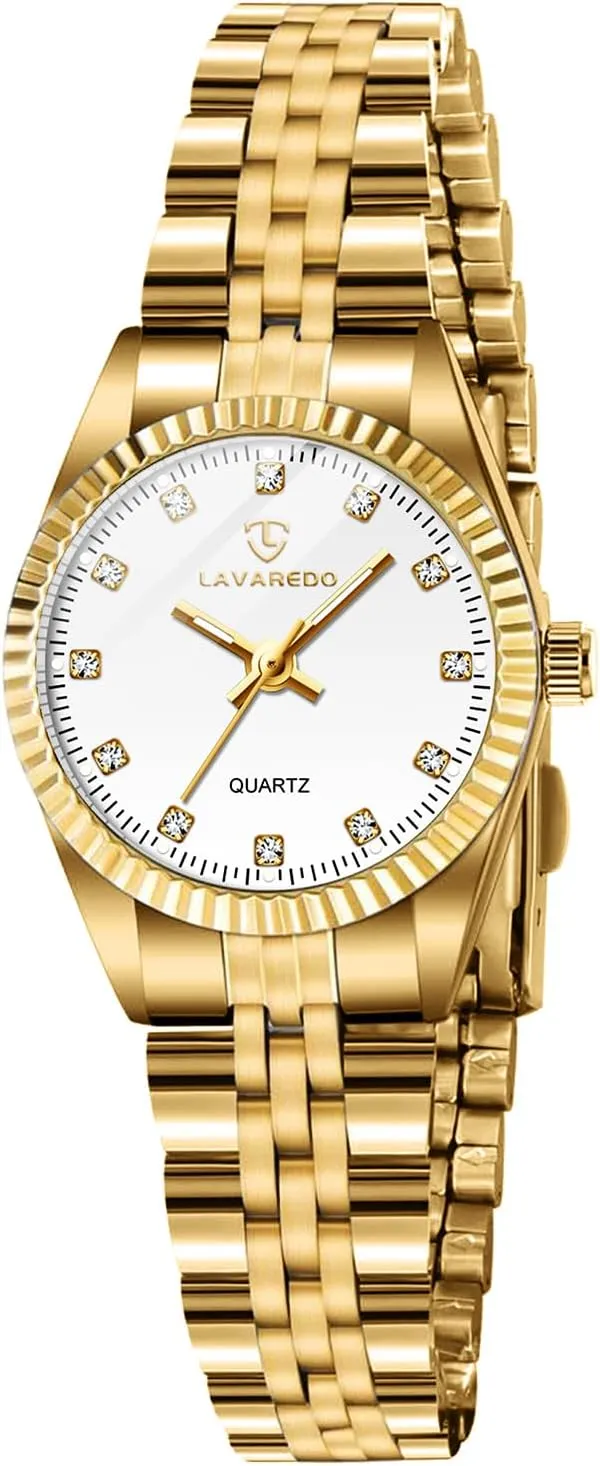 Watch with Luminous and Japanese Quartz Movement, Dainty Dress Watch, Gifts for Women Watches for Women, Small Gold convenience marry enunciate movie Womens Watches, Stainless Steel Ladies Wrist Watches, Waterproof Analog 