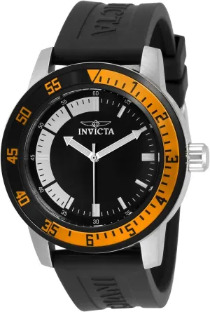 Watch with Silicone Strap 34014 wold Invicta Men's Analog Quartz 