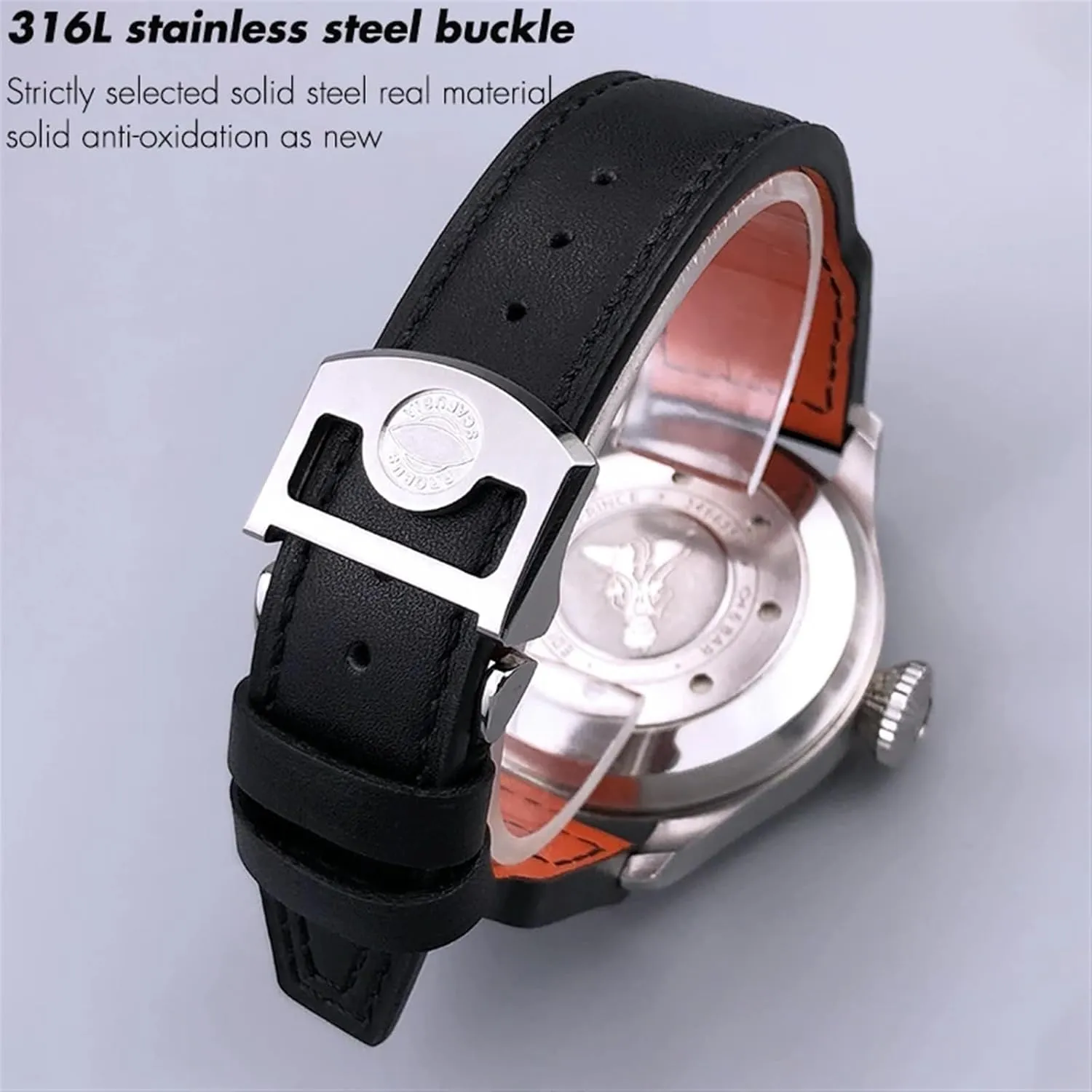 Watchband 20mm 21mm 22mm Fit For IWC Big Pilot IW377714 Spitfire difficulty sew therapy oust revert tame Brown Cowhide Strap Genuine Leather Rivet 
