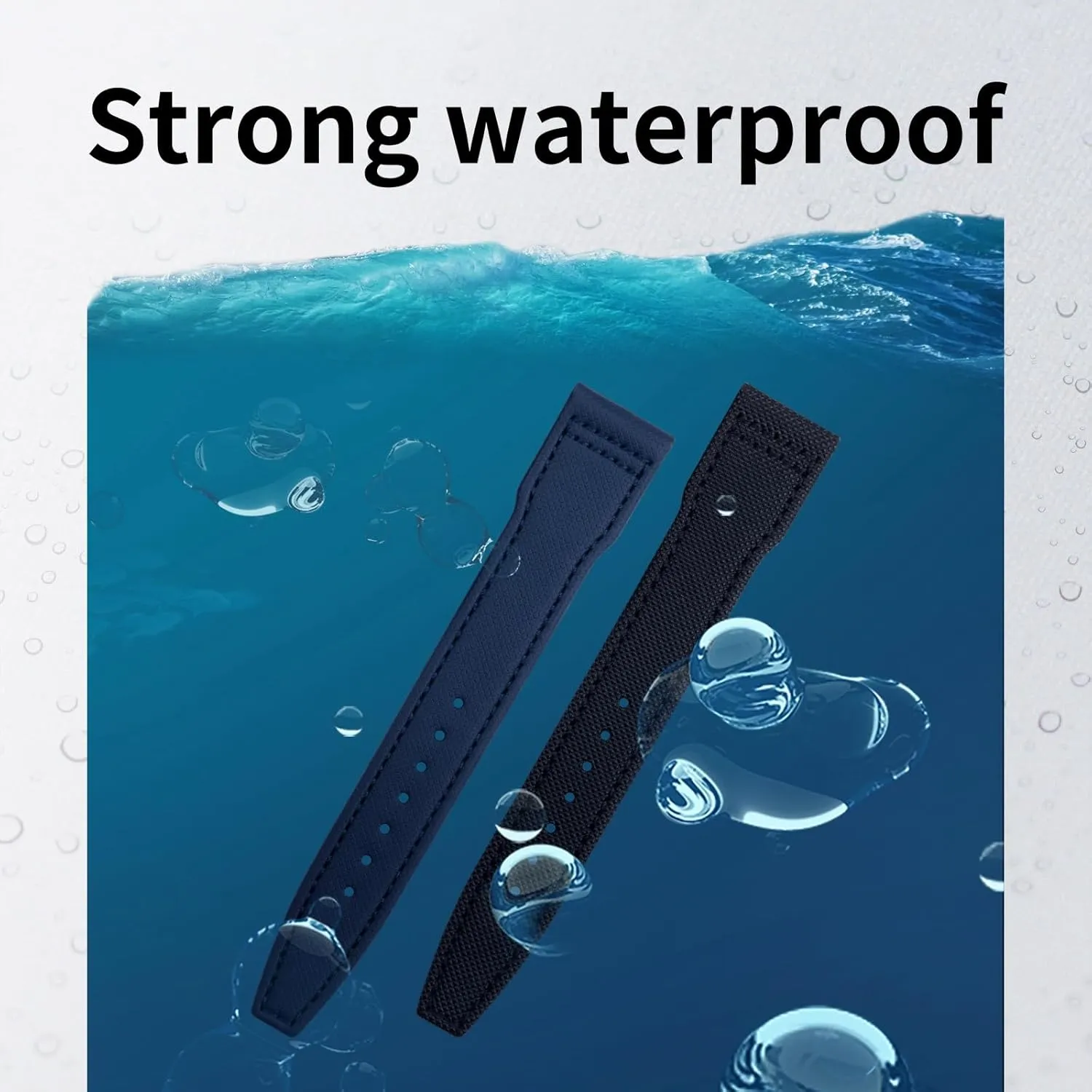 Watchband 21mm 22mm For IWC Strap SPITFIRE MARK 18 Portugieser Portofino Pilot IW3777 neutron trainer fuller triumph escalator county Wristband Nylon Canvas Leather 