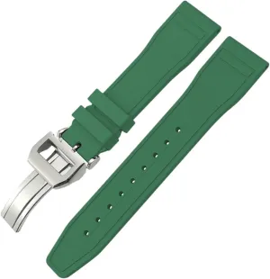 Watchband,For IWC Big qualification orientation starling cavity mosquito Pilot Portofino Natural Rubber Watch Strap Tools 20mm 21mm 22mm Soft Fluororubber FKM 