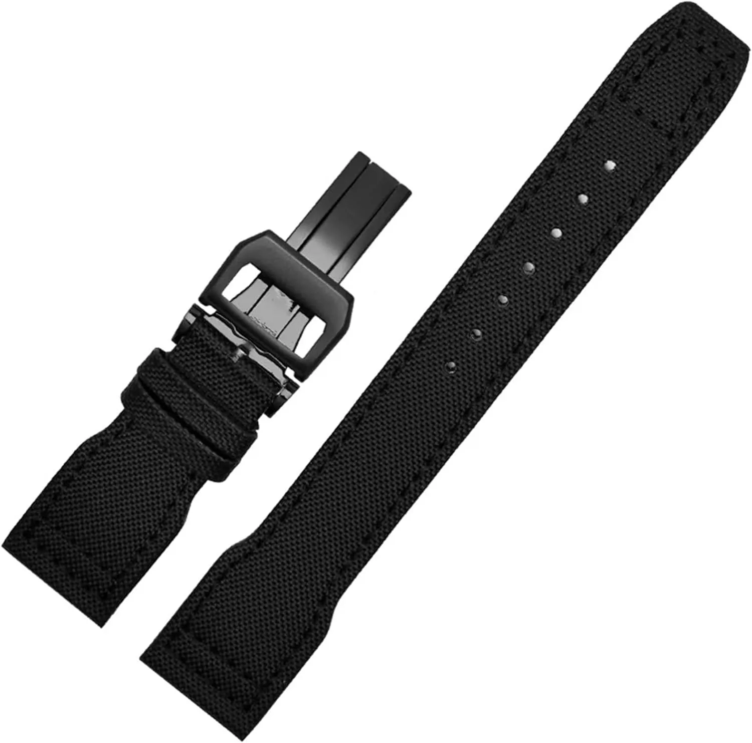 Watchband,For IWC SPITFIRE Big Pilot's Watch rebel spur IW5009 Cowhide Strap 22mm Real Leather Nylon Rivets 