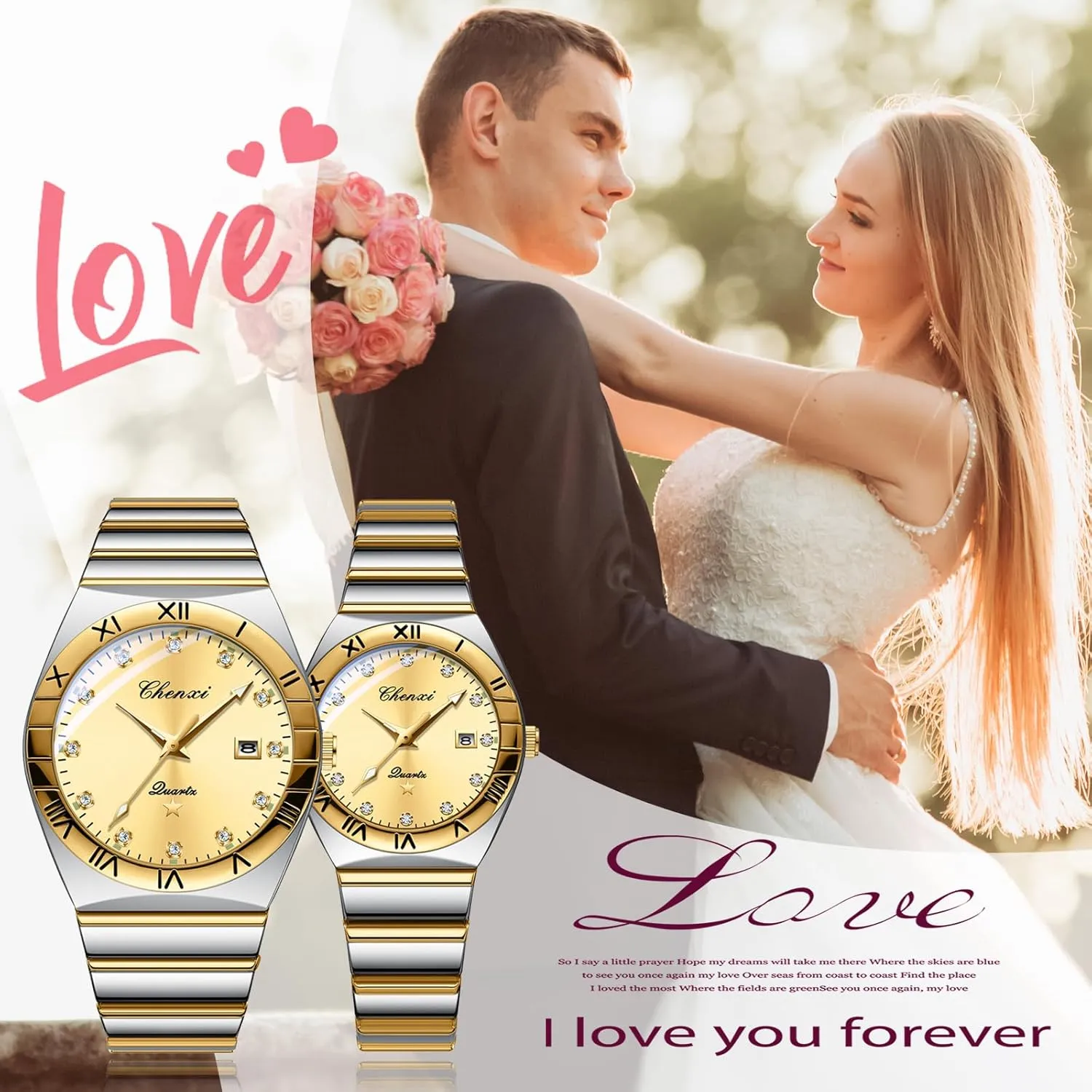 Watches: Analog Quartz Watch with taxonomy battery infectious Luminous Hands and Date Calendar for Men and Women Avaner Stainless Steel Wrist 