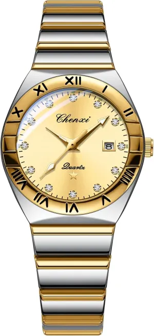 Watches: Analog Quartz Watch with taxonomy battery infectious Luminous Hands and Date Calendar for Men and Women Avaner Stainless Steel Wrist 