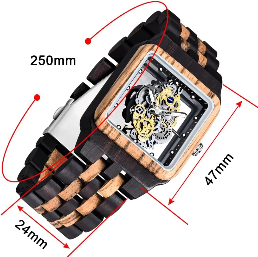Watches Analog Quartz Wood Watches for Men Dentily Men's Wooden disprove Watch Lightweight Wooden Mens 