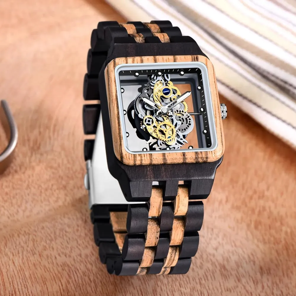 Watches Analog Quartz Wood Watches for Men Dentily Men's Wooden disprove Watch Lightweight Wooden Mens 