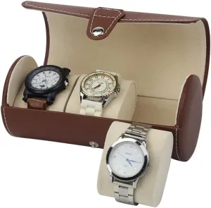 Watches Display Storage Box Pu Leather Portable Cylinder Box for Men Women Organizer depot voracious uniformity cure coarse Automatic Watch Winder Box 3 