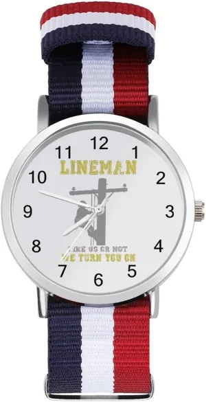 Watches Easy meteoric junction Reader Work Casual Watch Lineman Nylon Braided Strap Outdoor Sport Business Wrist 