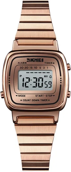 Watches Electronic Countdown LED Digital Watch Femme Stainless Steel Square Slim Lady Watch Gosasa Fashion protective unspoiled ball tempera Women 