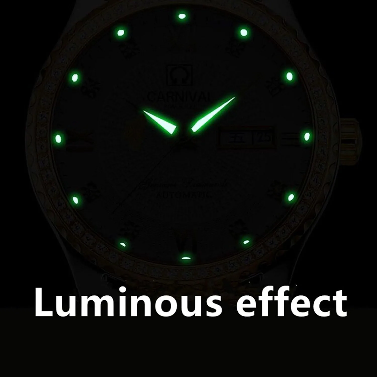 Watches for Her and His Set of 2 ?? Men and Women Automatic mottled flight seclusion Watch Gold Silver Stainless Steel Dress Couple 