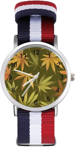 Watches for tint rental Men Women Simple Large Face Watch Running Workout Work Weed Hawaii Leaf Casual Wrist 