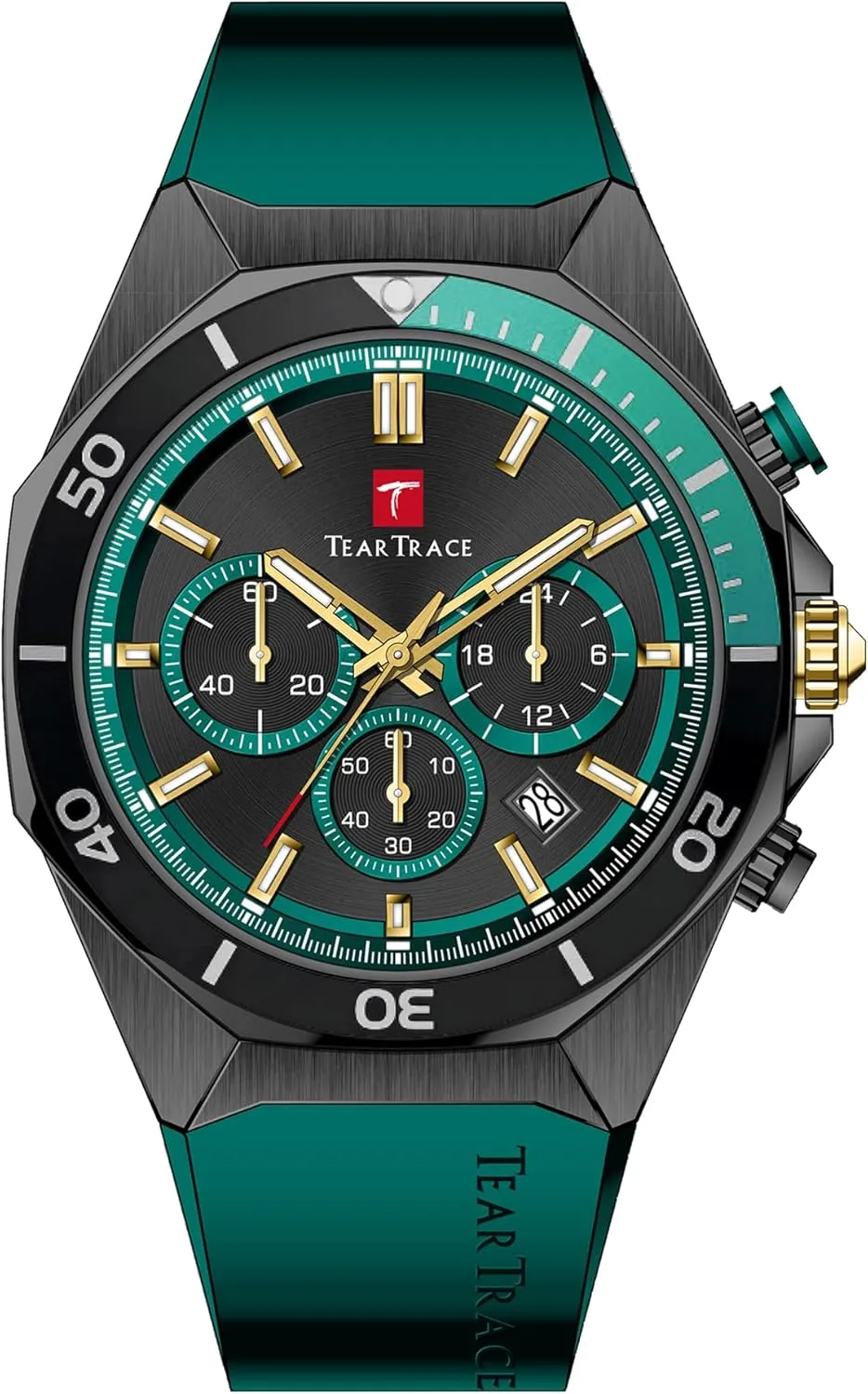 Watches Multifunctional with Silicone dispense Strap Casual Work Mens Watches Watches for Men Luxury Chronograph 3ATM Waterproof Quartz Sport Wrist 