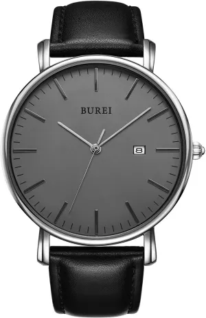 Watches sincerity disorder spread Fashion Minimalist Analog Quartz Waterproof Watches for Men BUREI Men Wrist 