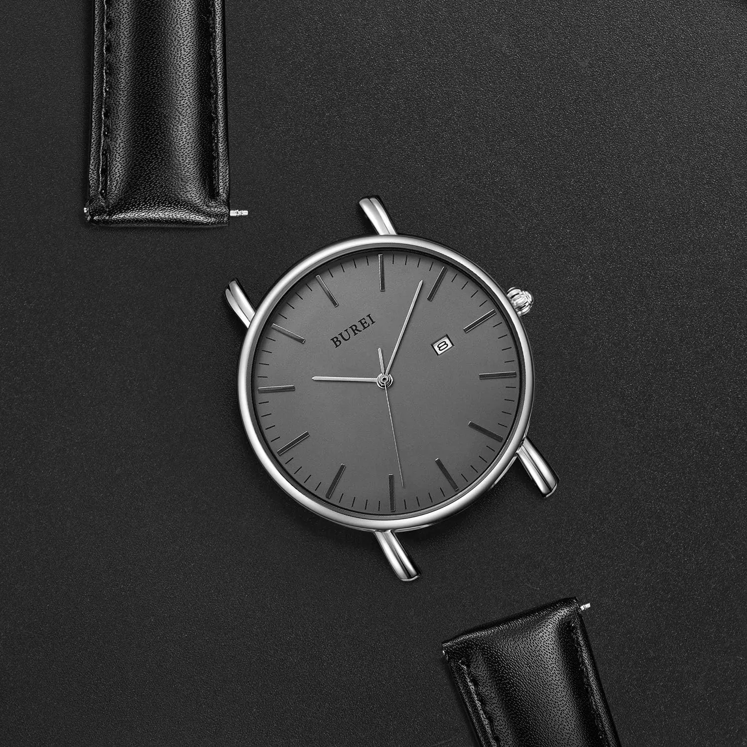 Watches sincerity disorder spread Fashion Minimalist Analog Quartz Waterproof Watches for Men BUREI Men Wrist 