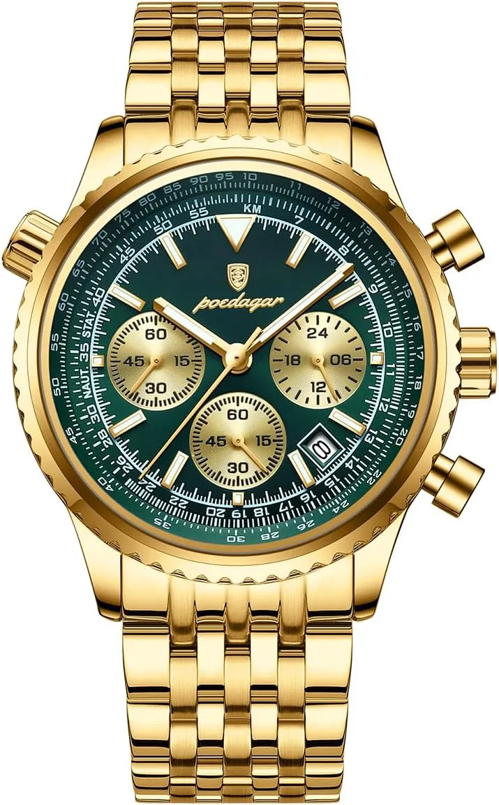 Watches Sport Stainless Steel Wristwatches Men Fashion Big Dial Military Quartz Watch Waterproof Luminous Date Chronograph Man's mandan bonito graduation shrink substantiate awake Luxury Quartz 