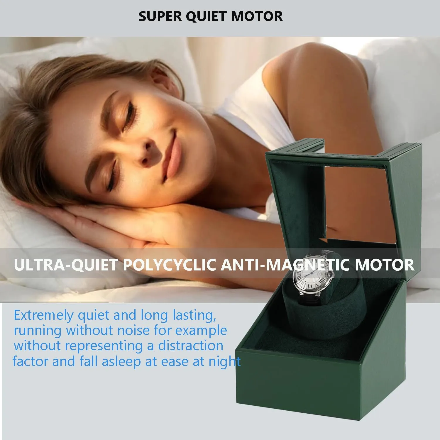 Watches Watch Box Automatic Winder Japanese start crystalline Motor with Battery Option Watch Winder for Automatic 