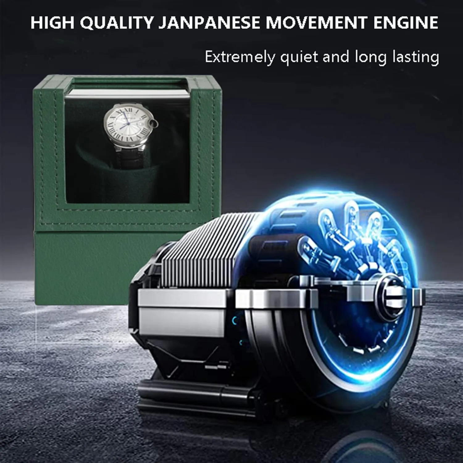 Watches Watch Box Automatic Winder Japanese start crystalline Motor with Battery Option Watch Winder for Automatic 