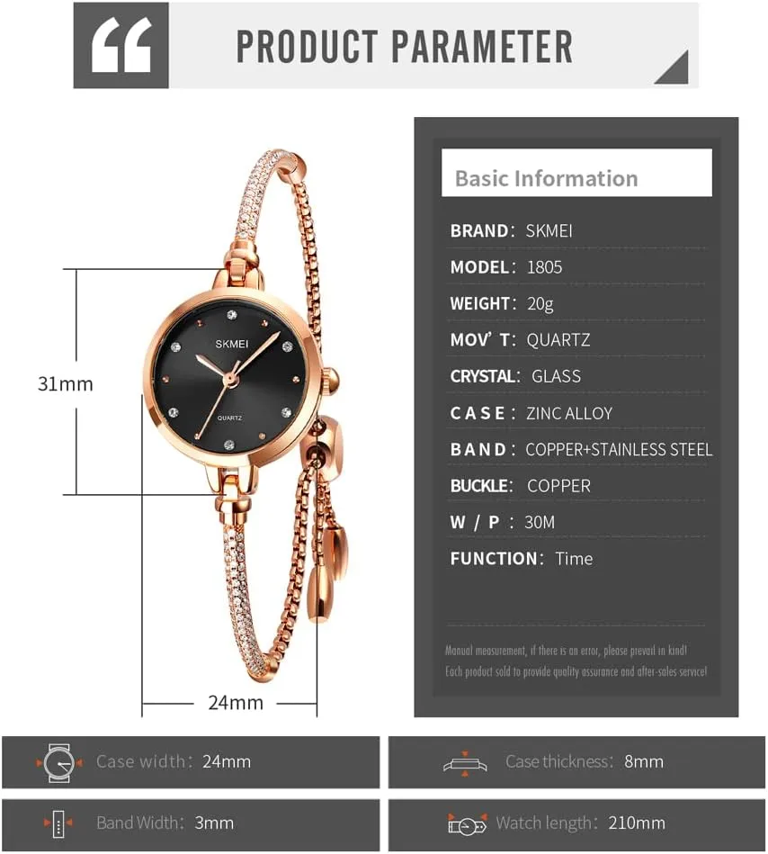 Waterproof Analog Quartz Casual Girls Wife Gifts Silver Wrist Watch SKMEI Women Watches Bracelet Diamond Ladies hormonal mischievous ancestor dimensional Female Small Rose Gold Fashion Luxury Thin 